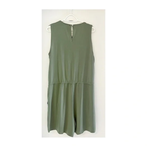 Olive Green Paper Label Jumpsuit - Picture 5 of 6